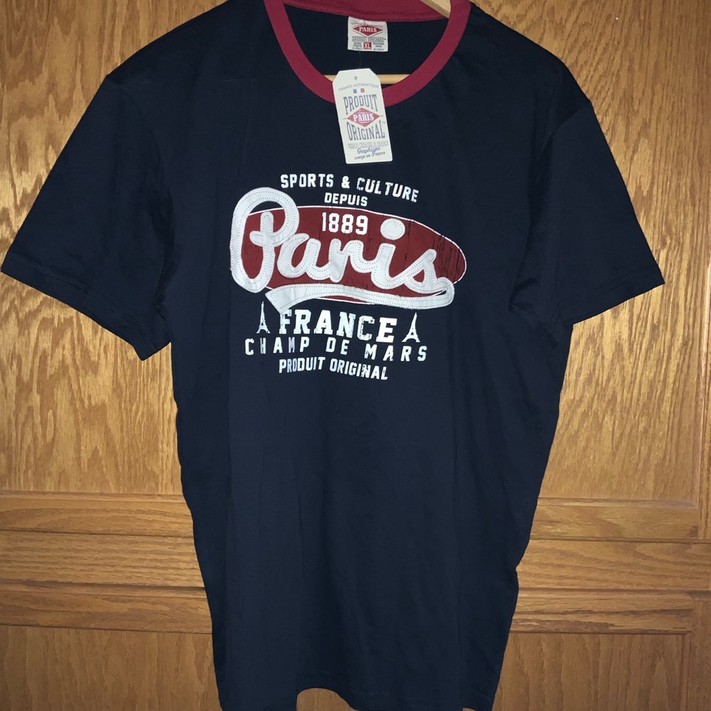 NWT Paris France Shirt Made in France